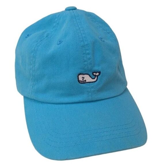 Turquoise Vineyard Vines‎ Adjustable Strapback Cap Dad Hat Whale Embroidered - Picture 1 of 5